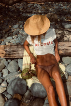 Load image into Gallery viewer, LA COSTA T-Shirt BOND-EYE SWIM X LITTLE PALMA Choc/Blue