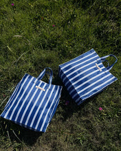 Load image into Gallery viewer, Dos Ombré  - Bengali Bag 075 | Blue Stripe