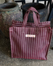 Load image into Gallery viewer, Dos Ombré  - Bengali Bag 073 | Choc Pinstripe