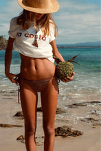 Load image into Gallery viewer, LA COSTA T-Shirt BOND-EYE SWIM X LITTLE PALMA Choc/Blue