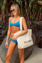 Load image into Gallery viewer, LA COSTA Tote (Choc/Blue) BOND-EYE SWIM X LITTLE PALMA