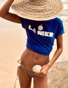 La Mer T-Shirt (White on Blue)