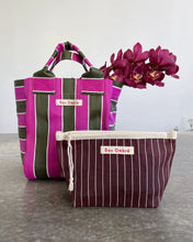 Load image into Gallery viewer, Dos Ombré  - Bengali Clutch | 008 - Choc Pinstripe