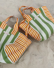 Load image into Gallery viewer, Dos Ombré  - Big Bengali Bag 008 | Sunshine Lime Stripe